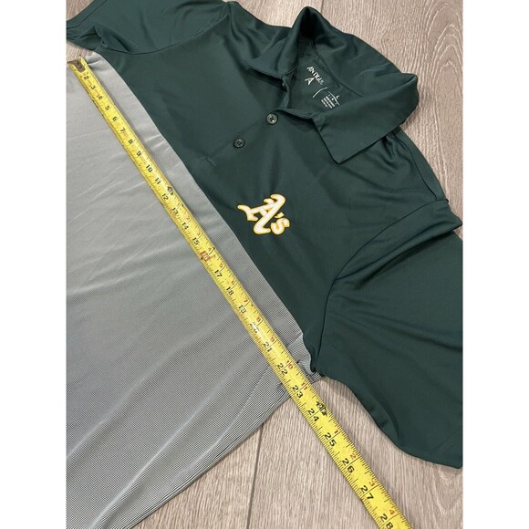 Oakland A’s Mens Polo Size Large Antigua Casual Golf Baseball Green MLB - Picture 7 of 7